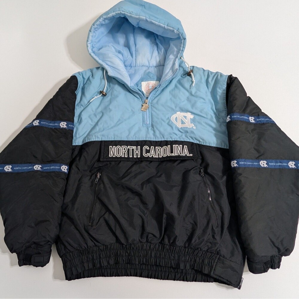 Vintage 90s UNC North Carolina Tar Heels Puffer Jacket Large NCAA